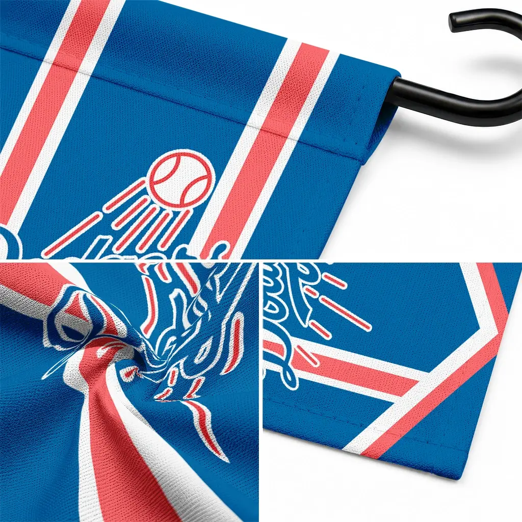 Los Angeles Dodgers Garden Flag Custom Chevron Stripes Blue Latest Model Los Angeles Dodgers Garden Flag Custom Chevron Stripes Blue Latest Model