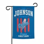Los Angeles Dodgers Garden Flag Personalized Distressed Stripes Blue Best Selling