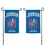 Los Angeles Dodgers Garden Flag Personalized Distressed Stripes Blue Best Selling