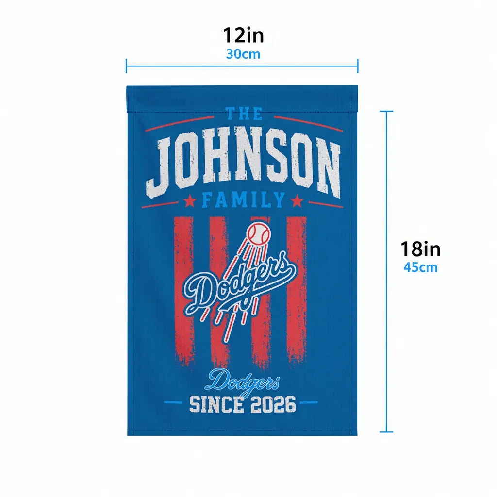 Los Angeles Dodgers Garden Flag Personalized Distressed Stripes Blue High Quality Los Angeles Dodgers Garden Flag Personalized Distressed Stripes Blue High Quality