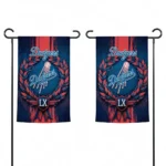 Los Angeles Dodgers Garden Flag Personalized Laurel Wreath Blue Best Selling