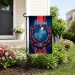 Los Angeles Dodgers Garden Flag Personalized Laurel Wreath Blue Best Selling