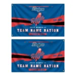 Los Angeles Dodgers House Flag Custom Brushed Streaks Blue Best Selling