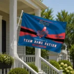 Los Angeles Dodgers House Flag Custom Brushed Streaks Blue Best Selling