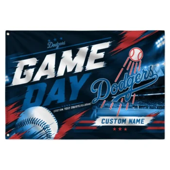 Los Angeles Dodgers House Flag Custom Tech Panels Blue Best Selling