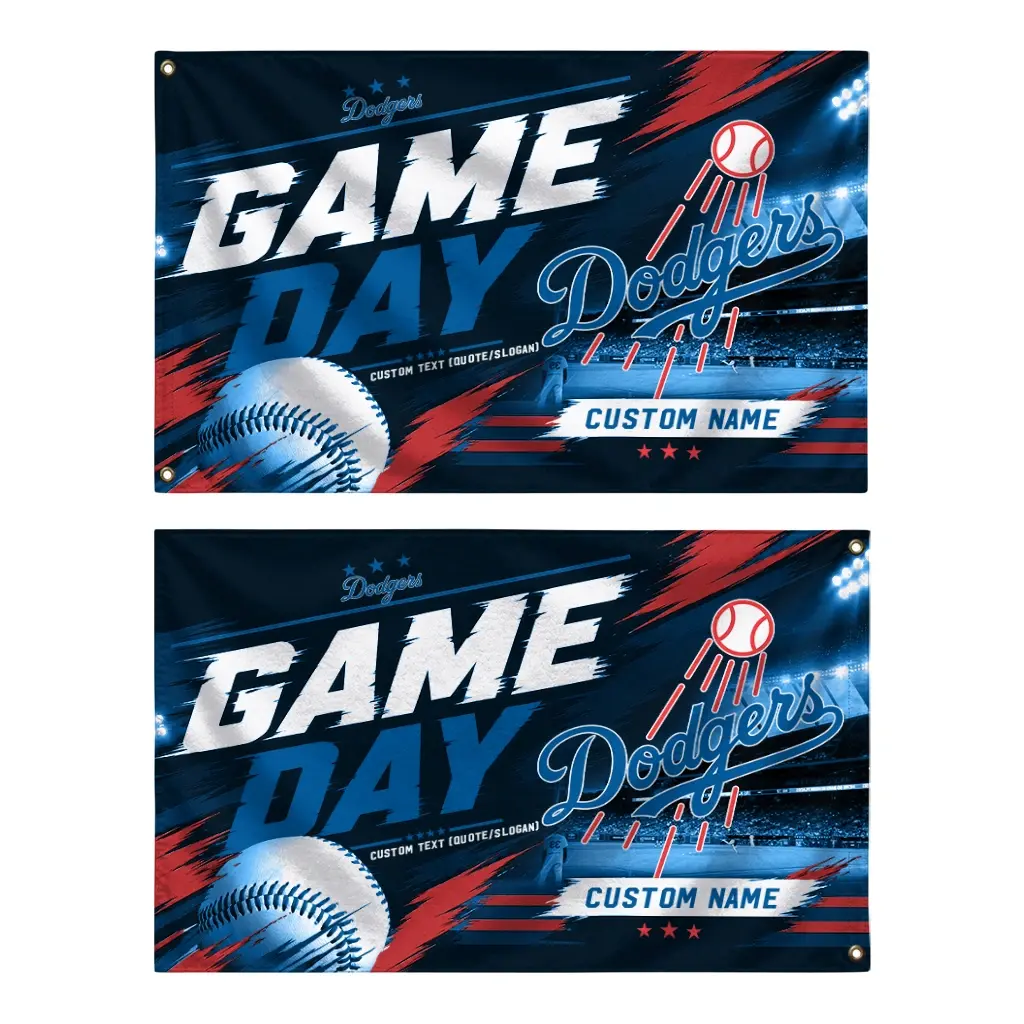 Los Angeles Dodgers House Flag Custom Tech Panels Blue Fashion Forward Los Angeles Dodgers House Flag Custom Tech Panels Blue Fashion Forward