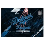 Los Angeles Dodgers House Flag Personalized Speed Slashes Blue Best Selling