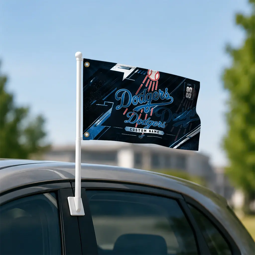 Los Angeles Dodgers House Flag Personalized Speed Slashes Blue Latest Model Los Angeles Dodgers House Flag Personalized Speed Slashes Blue Latest Model