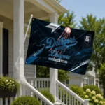 Los Angeles Dodgers House Flag Personalized Speed Slashes Blue Best Selling