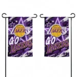 Los Angeles Lakers Garden Flag Custom Glowing Star Purple Best Selling
