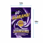 Los Angeles Lakers Garden Flag Custom Swirl Vortex Purple Best Selling