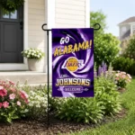 Los Angeles Lakers Garden Flag Custom Swirl Vortex Purple Best Selling