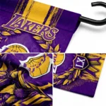 Los Angeles Lakers Garden Flag Customized Laurel Wreath Purple Best Selling
