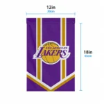 Los Angeles Lakers Garden Flag Personalized Chevron Stripes Purple Best Selling