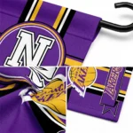 Los Angeles Lakers Garden Flag Personalized Circle Medallion Purple Best Selling