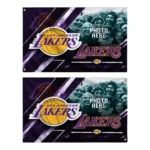 Los Angeles Lakers House Flag Custom Diagonal Stripes Purple Best Selling