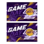 Los Angeles Lakers House Flag Custom Energy Brushstrokes Purple Best Selling