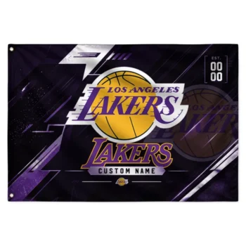 Los Angeles Lakers House Flag Customized Speed Slashes Purple Best Selling