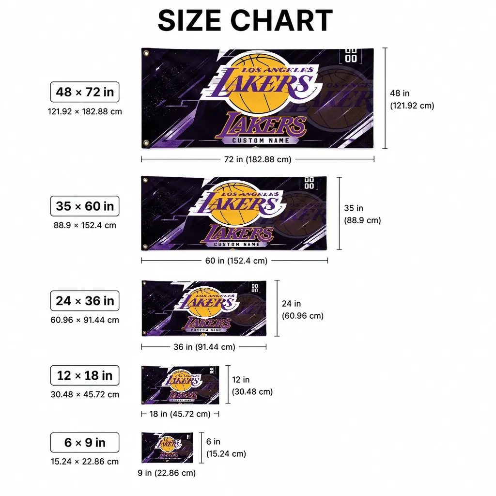 Los Angeles Lakers House Flag Customized Speed Slashes Purple High Quality Los Angeles Lakers House Flag Customized Speed Slashes Purple High Quality