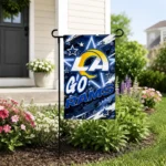 Los Angeles Rams Garden Flag Custom Glowing Star Blue Best Selling