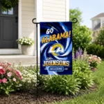 Los Angeles Rams Garden Flag Custom Swirl Vortex Blue Best Selling