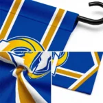 Los Angeles Rams Garden Flag Personalized Chevron Stripes Blue Best Selling