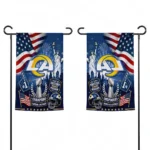 los-angeles-rams-garden-flag-personalized-icon-collage-blue-best-selling.webp