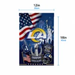 los-angeles-rams-garden-flag-personalized-icon-collage-blue-best-selling.webp