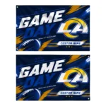 Los Angeles Rams House Flag Custom Action Streaks Blue Best Selling