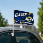 Los Angeles Rams House Flag Custom Action Streaks Blue Best Selling