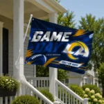 Los Angeles Rams House Flag Custom Action Streaks Blue Best Selling