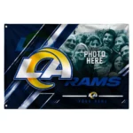 Los Angeles Rams House Flag Custom Diagonal Stripes Blue Best Selling