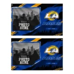 Los Angeles Rams House Flag Customized Framed Photo Blue Black Best Selling