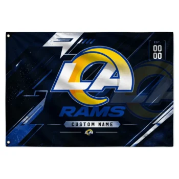 Los Angeles Rams House Flag Customized Speed Slashes Blue Best Selling