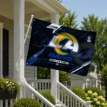 Los Angeles Rams House Flag Customized Speed Slashes Blue Best Selling