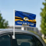 Los Angeles Rams House Flag Personalized Brushed Streaks Blue Best Selling