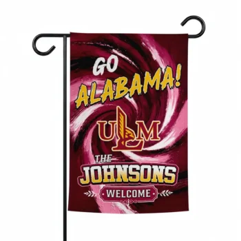 Louisiana Monroe Warhawks Garden Flag Custom Swirl Vortex Red Best Selling