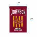 Louisiana Monroe Warhawks Garden Flag Customized Distressed Stripes Red Best Selling