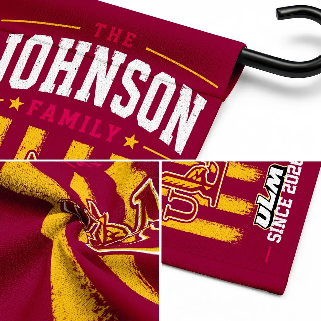 Louisiana Monroe Warhawks Garden Flag Customized Distressed Stripes Red Latest Model Louisiana Monroe Warhawks Garden Flag Customized Distressed Stripes Red Latest Model