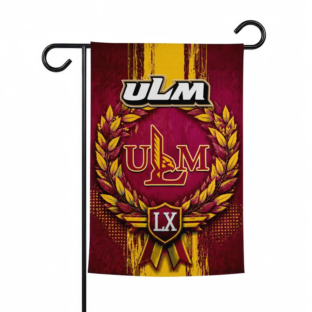 Louisiana Monroe Warhawks Garden Flag Customized Laurel Wreath Red Best Selling Louisiana Monroe Warhawks Garden Flag Customized Laurel Wreath Red Best Selling