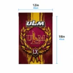 Louisiana Monroe Warhawks Garden Flag Customized Laurel Wreath Red Best Selling