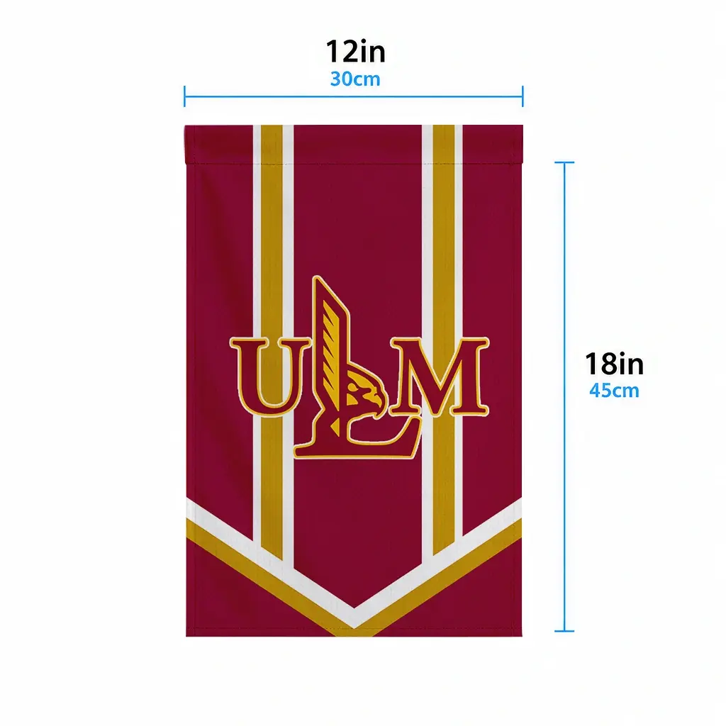 Louisiana Monroe Warhawks Garden Flag Personalized Chevron Stripes Red High Quality Louisiana Monroe Warhawks Garden Flag Personalized Chevron Stripes Red High Quality
