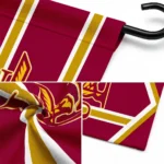 Louisiana Monroe Warhawks Garden Flag Personalized Chevron Stripes Red Best Selling