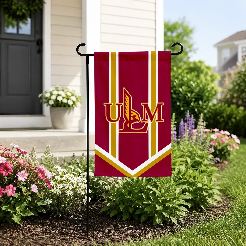 Louisiana Monroe Warhawks Garden Flag Personalized Chevron Stripes Red New Arrival Louisiana Monroe Warhawks Garden Flag Personalized Chevron Stripes Red New Arrival