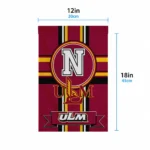 Louisiana Monroe Warhawks Garden Flag Personalized Circle Medallion Red Best Selling