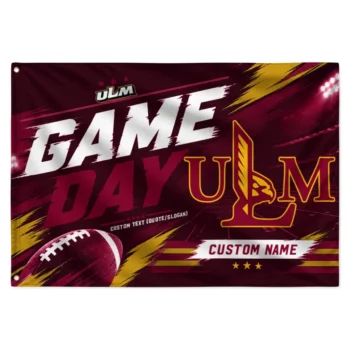 Louisiana Monroe Warhawks House Flag Custom Action Streaks Red Best Selling