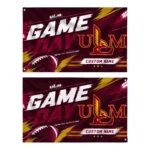 Louisiana Monroe Warhawks House Flag Custom Action Streaks Red Best Selling