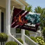 Louisiana Monroe Warhawks House Flag Custom Diagonal Stripes Red Best Selling