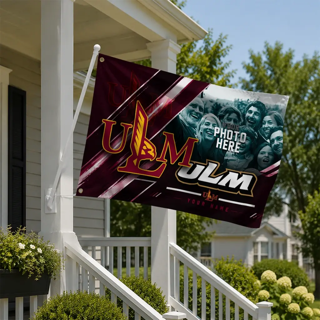 Louisiana Monroe Warhawks House Flag Custom Diagonal Stripes Red New Arrival Louisiana Monroe Warhawks House Flag Custom Diagonal Stripes Red New Arrival
