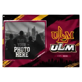 Louisiana Monroe Warhawks House Flag Customized Framed Photo Red Black Best Selling